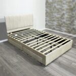 Platinum Double Platform Slatted Bed Base with Optional Mattress, Headboard and Storage - Image 4