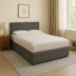 Small Double Platform Slatted Bed Base with Optional Mattress, Headboard and Storage