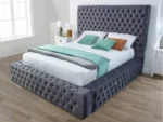 Emma Ambassador Bed Frame with Velvet Upholstery - Image 3