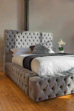 Emma Ambassador Bed Frame with Velvet Upholstery - Image 4