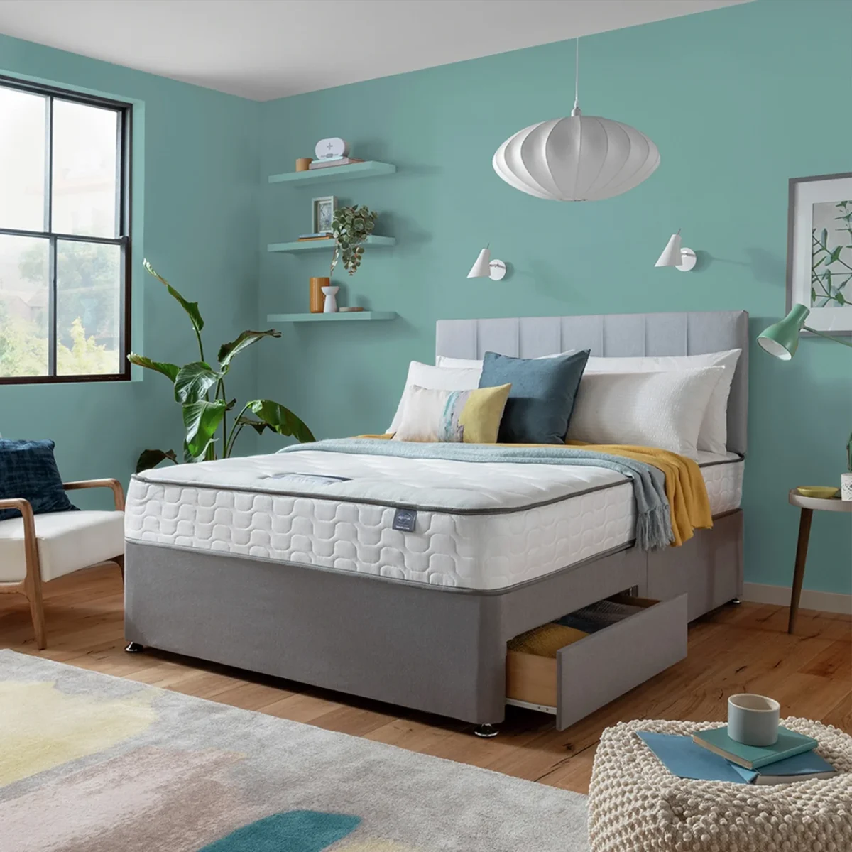 King Size Divan Bed with Mattress Included - Image 2
