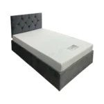 Platinum Single Platform Slatted Bed Base with Optional Mattress, Headboard and Storage - Image 5